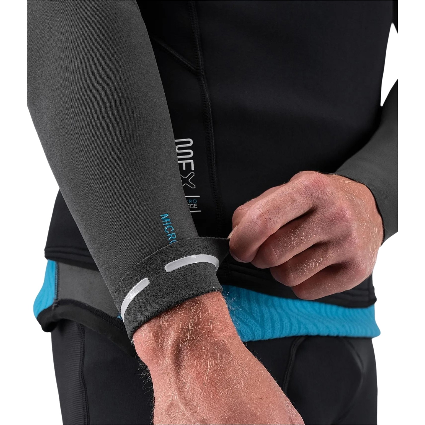2026 Zhik Mens Microfleece X Neoprene Wetsuit Top DTP-0580-BLK - Black
